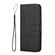 iPhone 15 Plus Stitching Calf Texture Buckle Leather Phone Case - Black