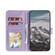 iPhone 15 Plus Sun Mandala Embossing Leather Phone Case - Purple
