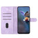 iPhone 15 Plus Flower Butterfly Embossing Pattern Leather Phone Case - Purple