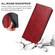 iPhone 15 Plus Magnetic Closure Leather Phone Case - Red