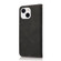 iPhone 15 Plus Dual-color Stitching Leather Phone Case - Black Rose Gold