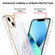 iPhone 15 Plus Electroplating Marble Pattern Dual-side IMD TPU Shockproof Phone Case - White 006