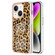 iPhone 15 Plus Electroplating Marble Dual-side IMD Phone Case - Leopard Print