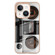 iPhone 15 Plus Electroplating Marble Dual-side IMD Phone Case - Retro Radio
