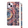 iPhone 15 Plus 3D Painted Leather Phone Case - Colorful Mandala