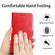 iPhone 15 Plus HT01 Y-shaped Pattern Flip Leather Phone Case - Red