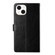 iPhone 15 Plus HT01 Y-shaped Pattern Flip Leather Phone Case - Black