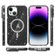 iPhone 15 Plus Terminator Style Glitter Powder MagSafe Magnetic Phone Case - Black