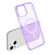 iPhone 15 Plus Terminator Style Glitter Powder MagSafe Magnetic Phone Case - Purple