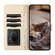 iPhone 15 Plus Cat Embossing Pattern Leather Phone Case with Lanyard - Beige