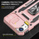 iPhone 15 Plus Armor PC + TPU Camera Shield Phone Case - Rose Gold
