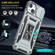 iPhone 15 Plus Armor PC + TPU Camera Shield Phone Case - Grey