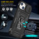 iPhone 15 Plus Armor PC + TPU Camera Shield Phone Case - Black