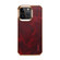 iPhone 15 Plus Denior Oil Wax Cowhide Plating Phone Case - Red