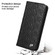 iPhone 15 Plus Fierre Shann Crocodile Texture Magnetic Genuine Leather Phone Case - Black