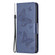 iPhone 15 Embossing Two Butterflies Pattern Leather Phone Case - Blue