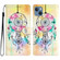 iPhone 15 Colored Drawing Leather Phone Case - Dream Catcher