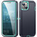 iPhone 15 Life Waterproof Rugged Phone Case - Dark Blue + Light Blue
