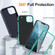 iPhone 15 Life Waterproof Rugged Phone Case - Dark Blue + Light Blue