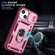 iPhone 15 Plus Sliding Camshield Holder Phone Case - Pink+Rose Red