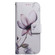 iPhone 15 Coloured Drawing Flip Leather Phone Case - Magnolia