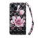 iPhone 15 3D Painted Leather Phone Case - Pink Flower