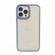 iPhone 15 Macaron High Transparent PC Phone Case - Blue