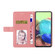iPhone 15 HT01 Y-shaped Pattern Flip Leather Phone Case - Pink