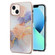 iPhone 15 Electroplating Pattern IMD TPU Shockproof Case - Milky Way White Marble