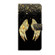 iPhone 15 Crystal 3D Shockproof Protective Leather Phone Case - Golden Wings