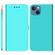 iPhone 15 Imitated Mirror Surface Leather Phone Case - Mint Green
