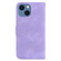 iPhone 15 7-shaped Embossed Leather Phone Case - Purple
