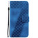 iPhone 15 7-shaped Embossed Leather Phone Case - Blue