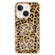 iPhone 15 Electroplating Marble Dual-side IMD Phone Case - Leopard Print