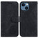 iPhone 15 Little Tiger Embossed Leather Phone Case - Black