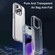 iPhone 15 iPAKY Hanguang Series Transparent TPU+PC Phone Case - Transparent Purple