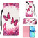 iPhone 15 3D Painting Horizontal Flip Leather Phone Case - Rose Butterfly