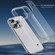 iPhone 15 iPAKY Hanguang Series Transparent TPU+PC Phone Case - Transparent Red