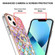 iPhone 15 Electroplating Pattern IMD TPU Shockproof Case with Rhinestone Ring Holder - Colorful Scales