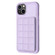 iPhone 15 Grid Card Slot Holder Phone Case - Light Purple