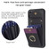 iPhone 15 BF29 Organ Card Bag Ring Holder Phone Case - Black