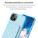 iPhone 15 BF25 Square Plaid Card Bag Holder Phone Case - Blue