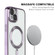 iPhone 15 ENKAY Hat-Prince Magsafe Electroplated TPU Clear Shockproof Phone Case - Silver