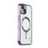 iPhone 15 ENKAY Hat-Prince Magsafe Electroplated TPU Clear Shockproof Phone Case - Purple