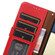 iPhone 15 KHAZNEH Litchi Texture Leather RFID Phone Case - Red