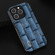 iPhone 15 ABEEL Genuine Leather Mahjong Pattern Black Edge Phone Case - Blue