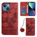 iPhone 15 Crossbody Football Texture Magnetic PU Phone Case - Red