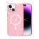 iPhone 15 Terminator Style Glitter Powder MagSafe Magnetic Phone Case - Pink