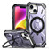iPhone 15 Armor Series MagSafe Magnetic Holder Phone Case - Light Purple