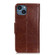 iPhone 15 Nappa Texture Leather Case - Brown